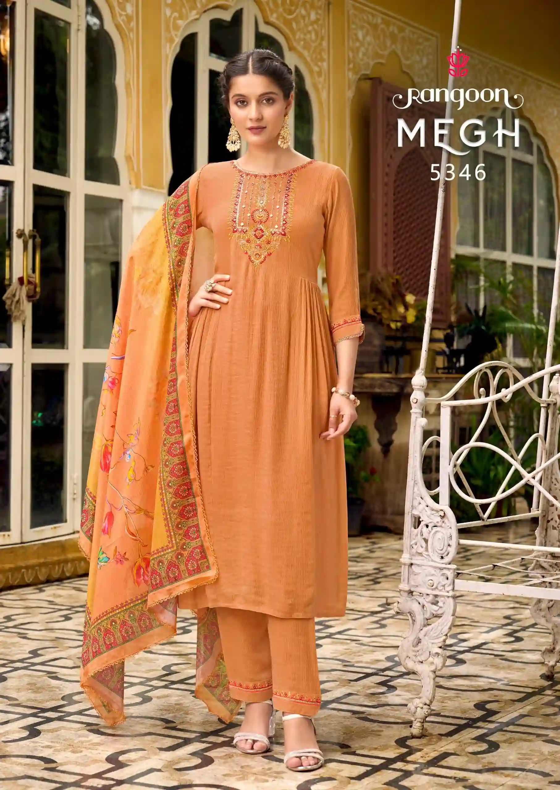 Rangoon Megh Viscose Wholesale Readymade Salwar Suit Catalog — Wholesale Readymade Suit, Rangoon wholesale from Surat — view 4
